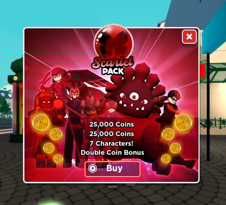 Miraculous Ladybug Roblox in-game popup