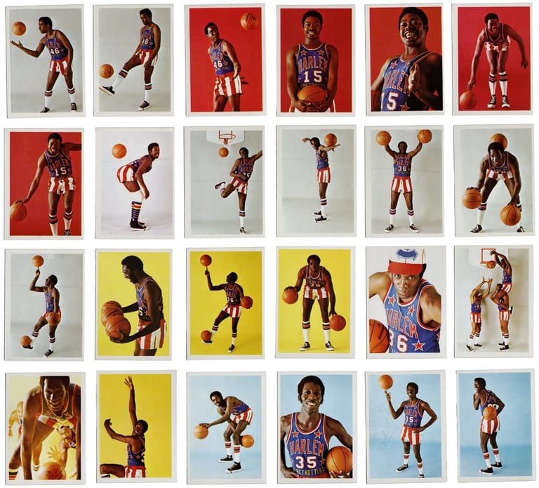 1971 Fleer Harlem Globetrotters Basketball Cards No. 1 thru 24