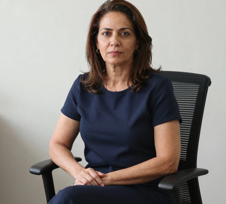 Portrait of Phelipe Rodrigues in a modern office setting with black and gray tones.