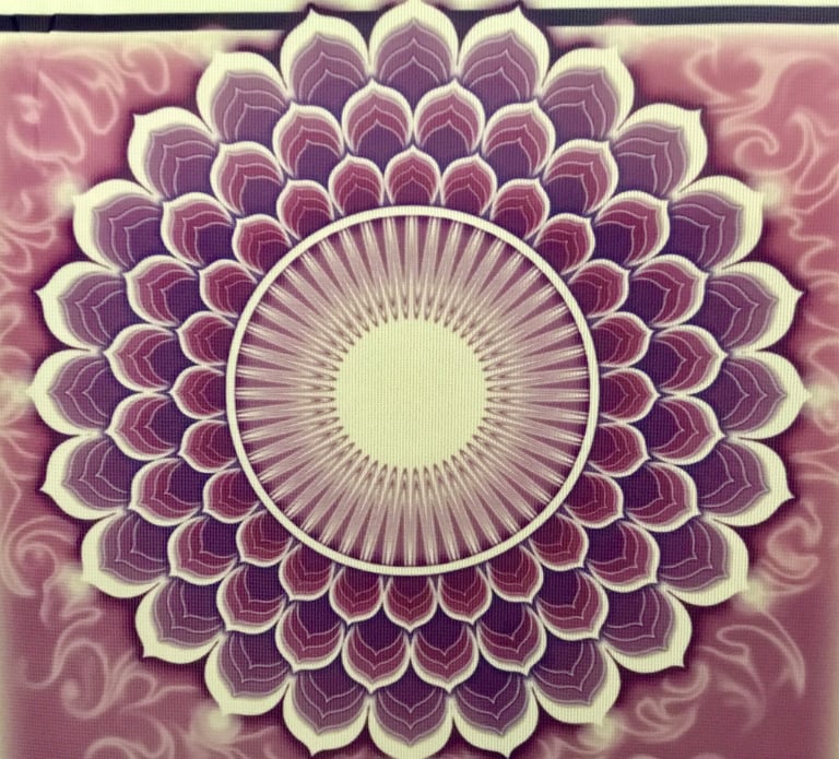 Crown chakra's violet/purple symbol