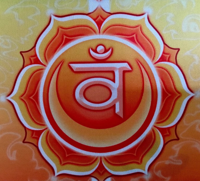 Sacral chakra's orange symbol
