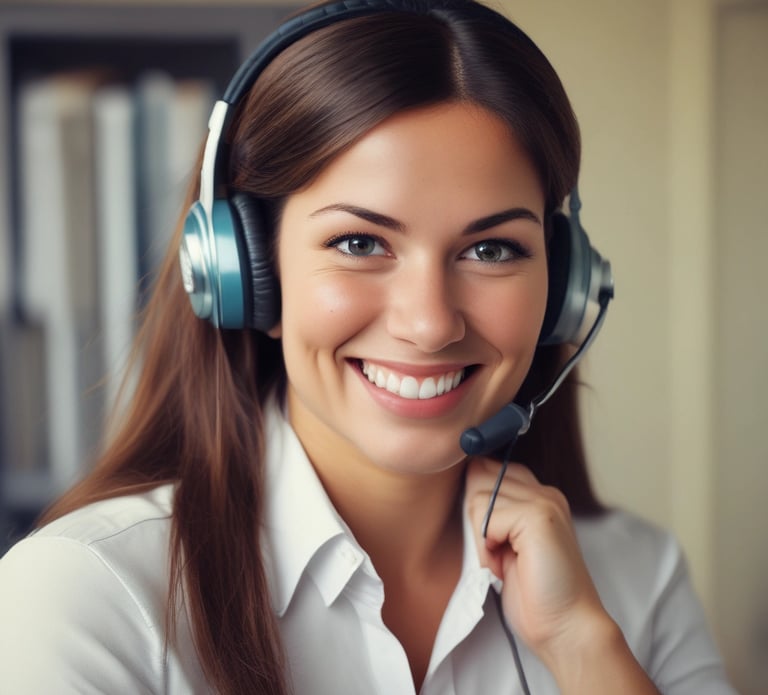A friendly customer service representative ready to assist.
