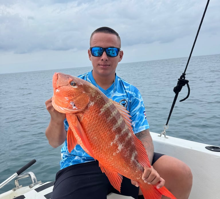Pez pargo en pesca deportiva con Coral Expeditions Costa Rica