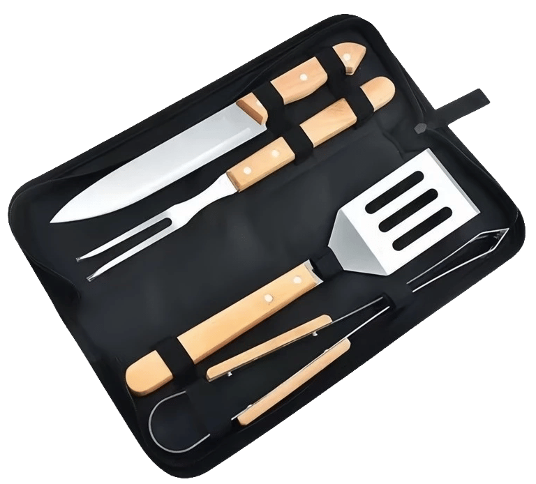 Kits de Churrasco de Aço Inox Premium