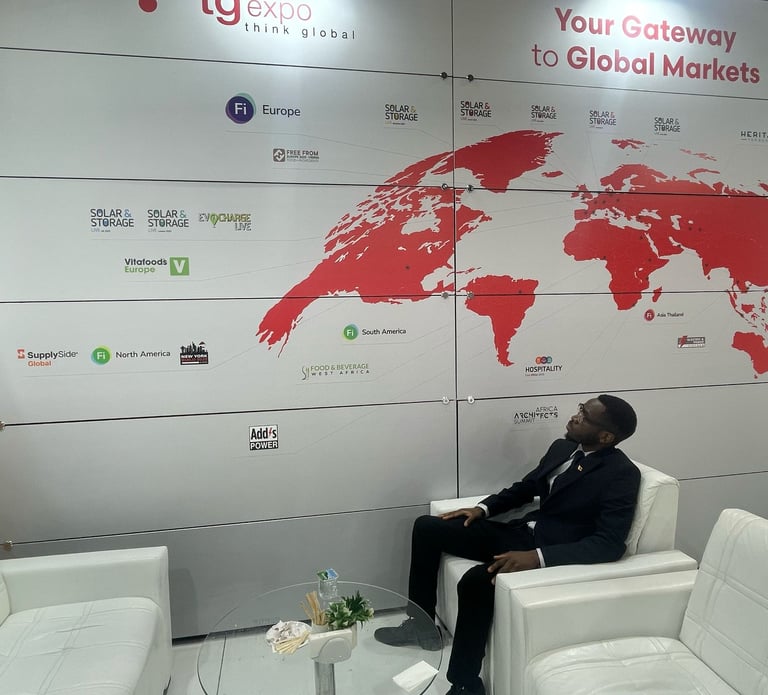 Tanaka Muvezwa at Eurasia Expo: Connecting with Energy Leaders TotalEnergies and Shell. 