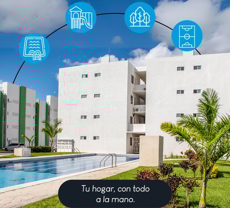Departamentos en Cancún Infonavit Cancún 