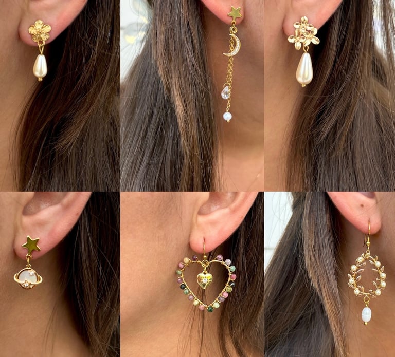 Bijoux artisanaux de qualité avec pierres naturelles et perles d'eau douce