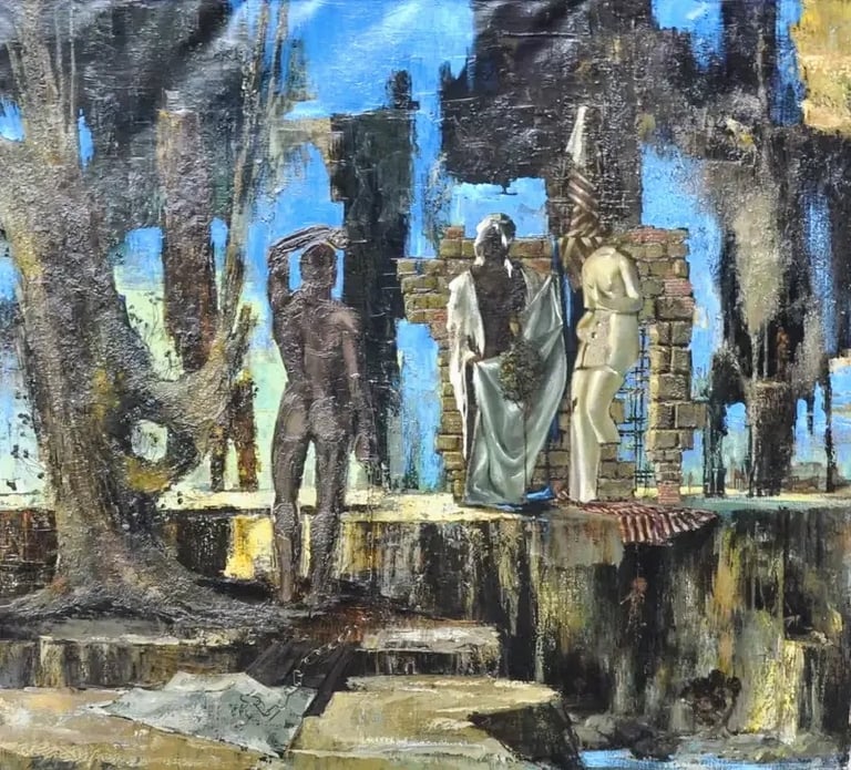 Tableau de René Hansoul "A définir"