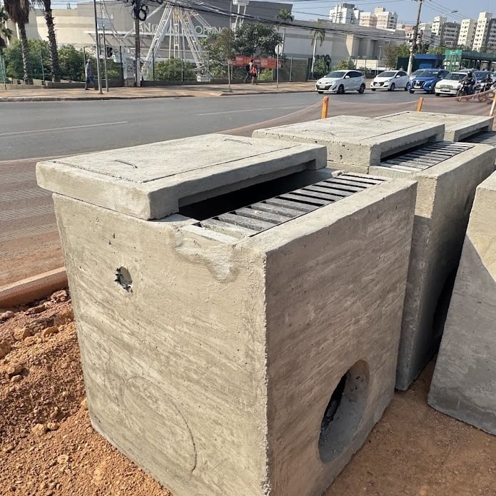 Caixa pre moldada de Concreto