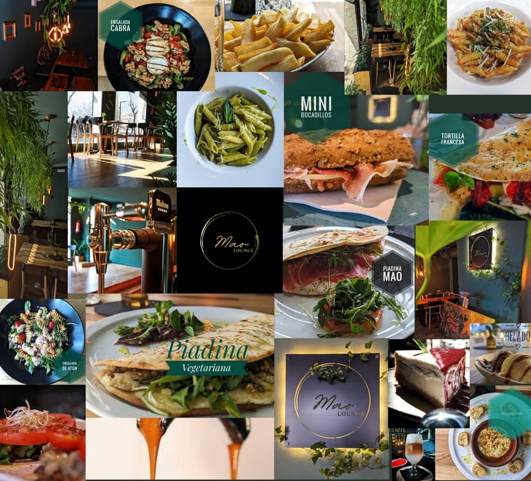 colaj de imagines del bar MaoLounge