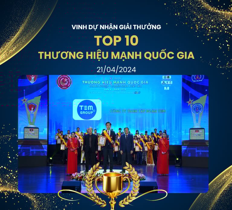 Tiim Group - Top 10 thương hiệu mạnh quốc gia