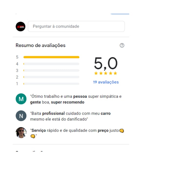 Avaliações e Testemunhos de clientes da stark no Google maps