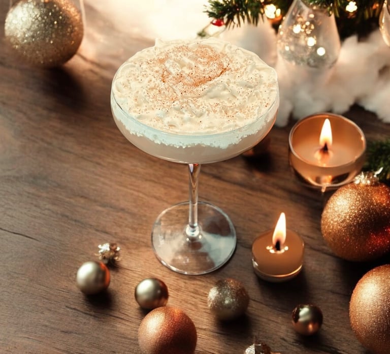 Gingerbread Wonderland, Signature Gingerbread Rum Coffee Cocktail by Bender Mixology