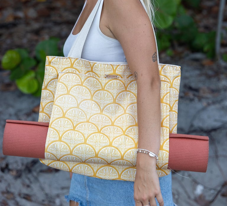 yoga bag or beach towel bag