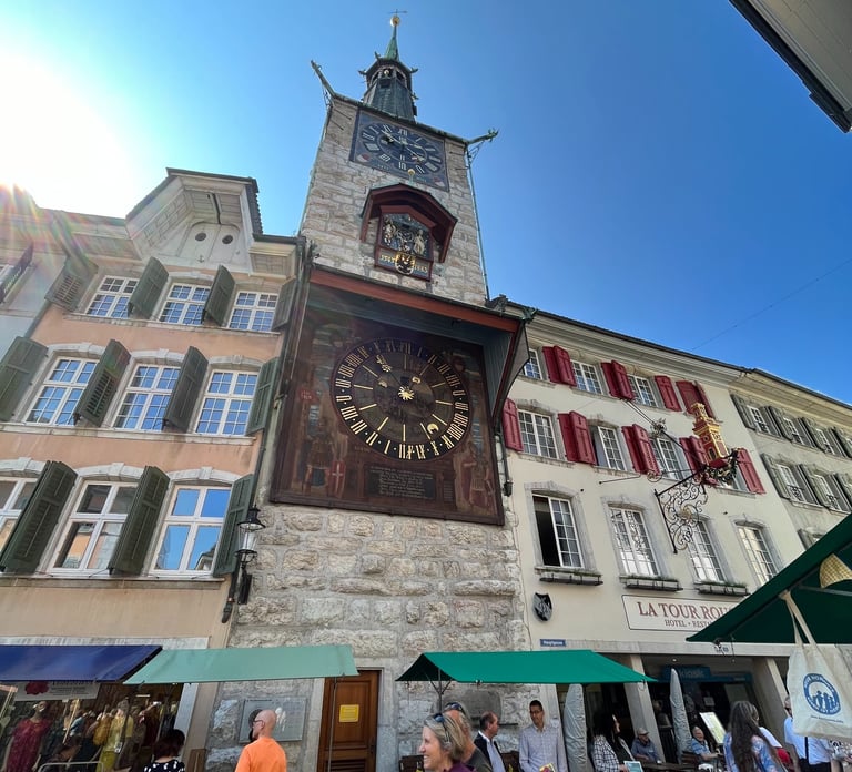 Solothurn's famous clock tower