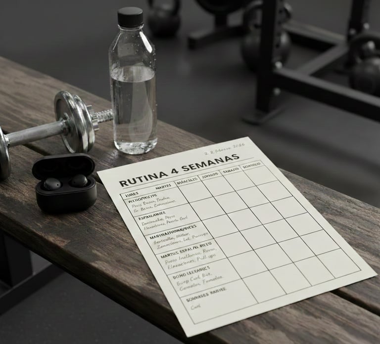 plantilla de seguimiento de entrenamiento