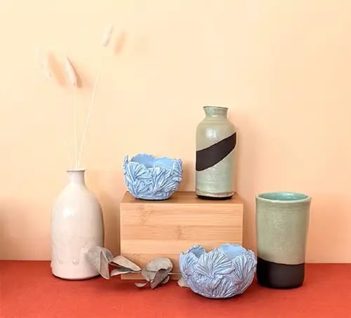 Créations textiles de l'atelier Dès 2mains