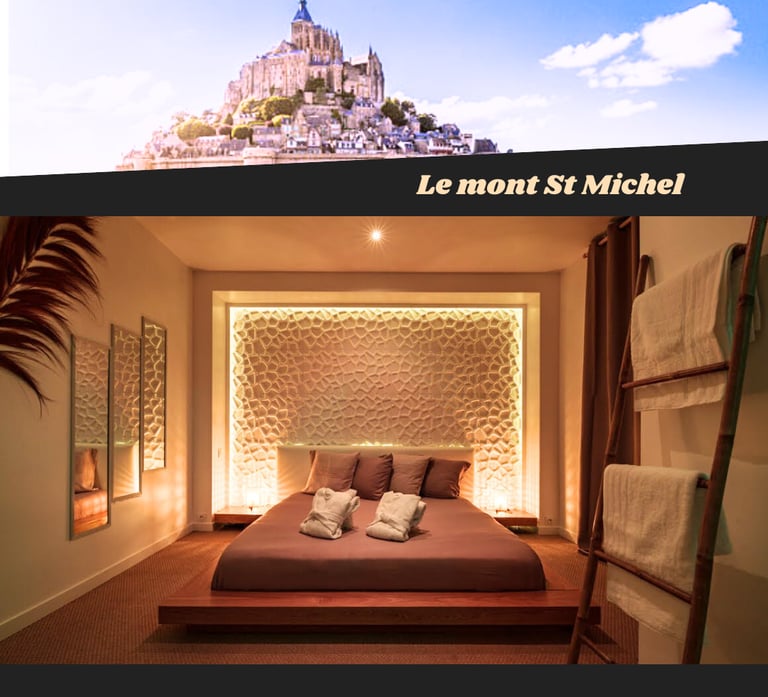 love room normandie proche mont st michel, dans chambre avec jacuzzi privatif