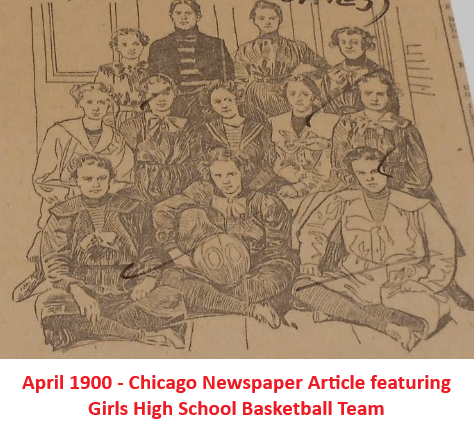 Chicago Girls High School Basketball 1890s 1900