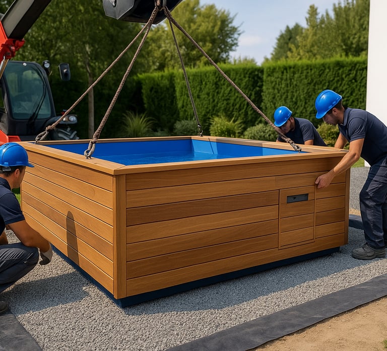alt="mini piscine en bois"