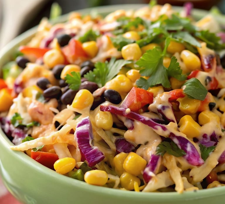 mexican coleslaw in a bowl