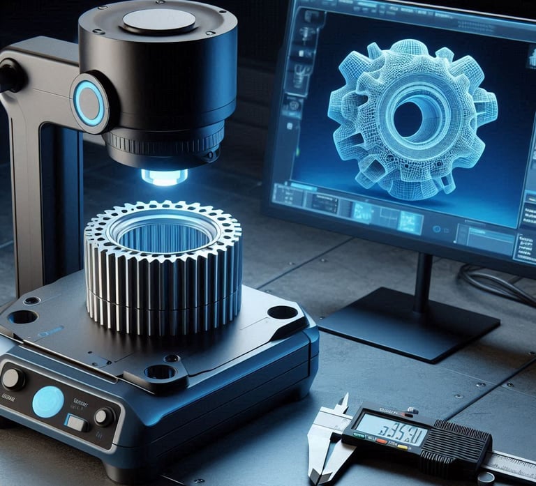 Scan 3D de qualité métrologique d'une pièce à reconstruire en CAO