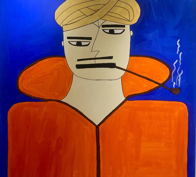 Sbessi Men by Mellouki chaimaa Moroccan cubism