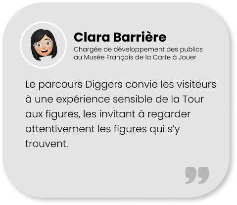 Témoignage de Clara Barrière, chargée de développement des publics au Musée français de la Carte à Jouer.