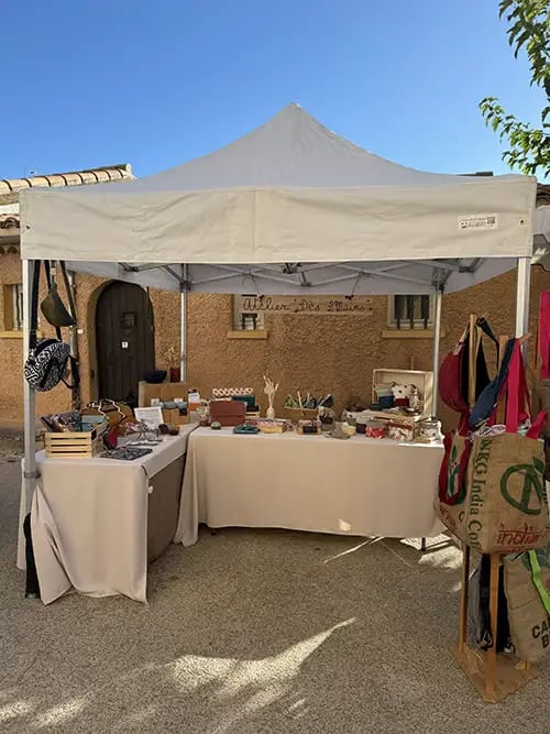 Participation de l'atelier Dès 2mains au marché des créateurs de l'association Octambule