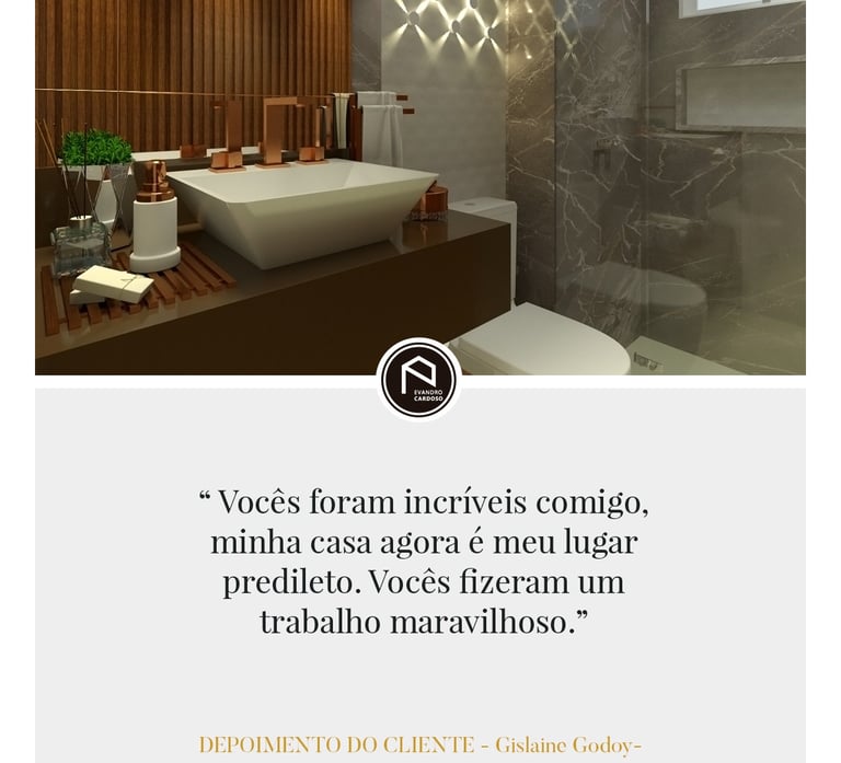 Depoimento de clientes de projeto de reforma de apartamento compacto