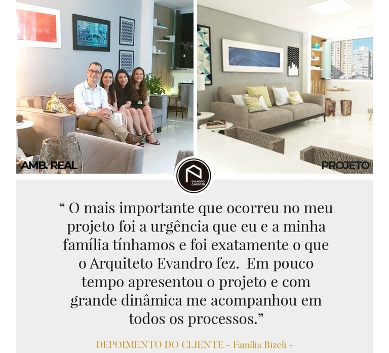 Depoimento de clientes de projeto de reforma em Fortaleza