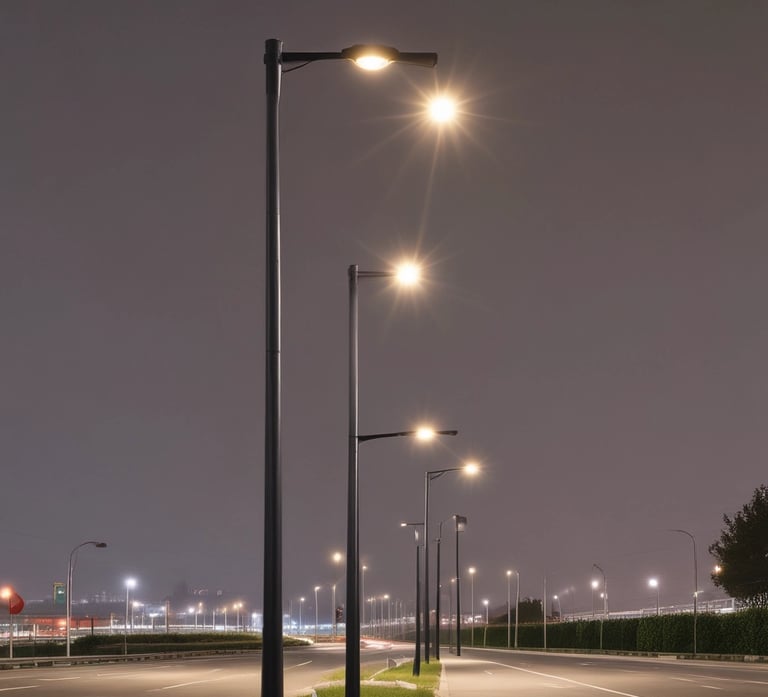 a man riding a skateboard down a street next to tall buildings
