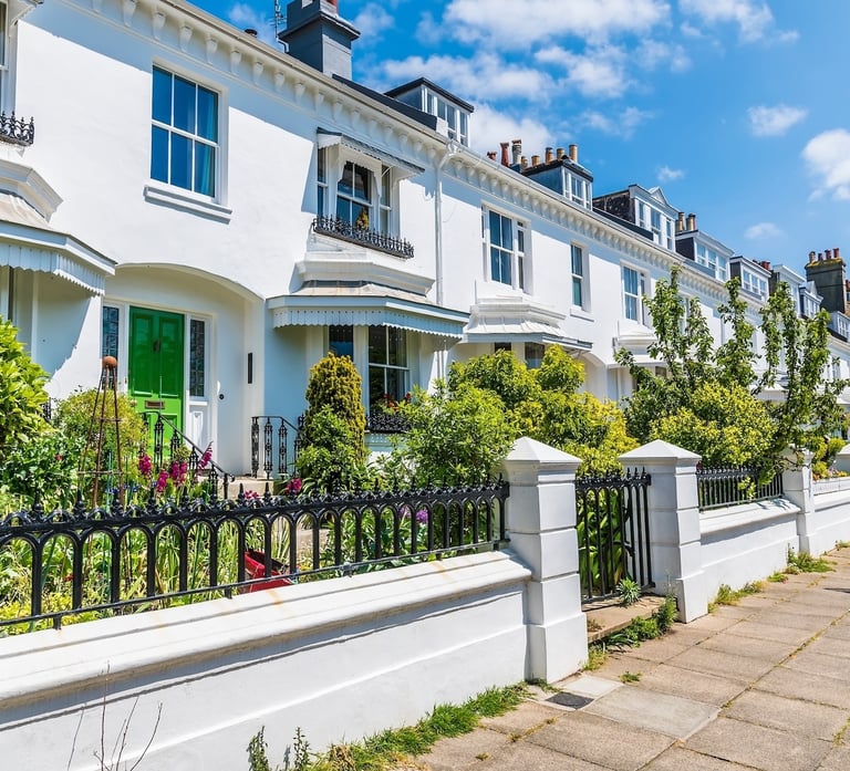 Painting and decorating project in Brighton residential property