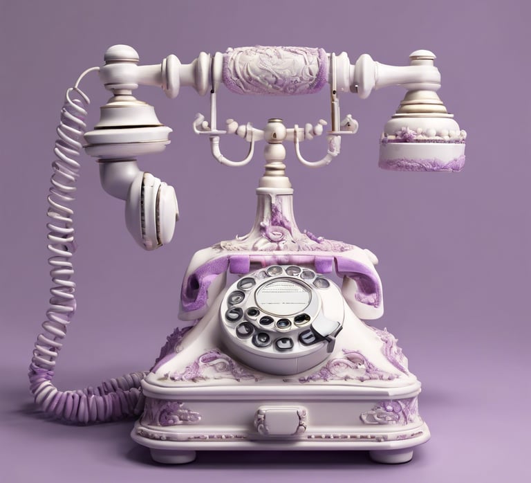 Téléphone violet - Contactez Studio Cassis - Agence de communication