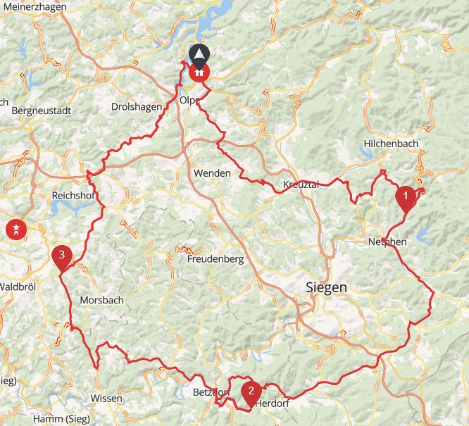 Motorradtour Siegerland Wildenburger Land Sauerland geführte Tourguide