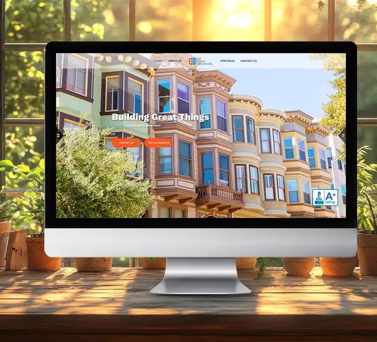 a desktop computer monitor screen displaying a website page