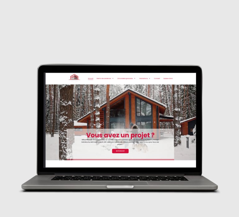 Réalisation : Site internet pour OFFICE PLAN - Amy Atelier Graphique
