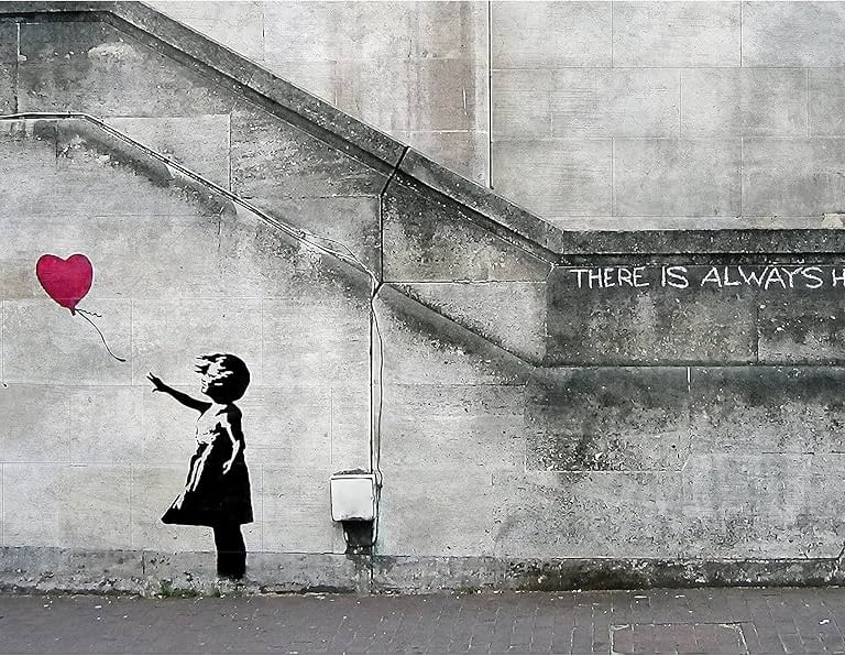 Mural – Banksy Art Balloon Girl 