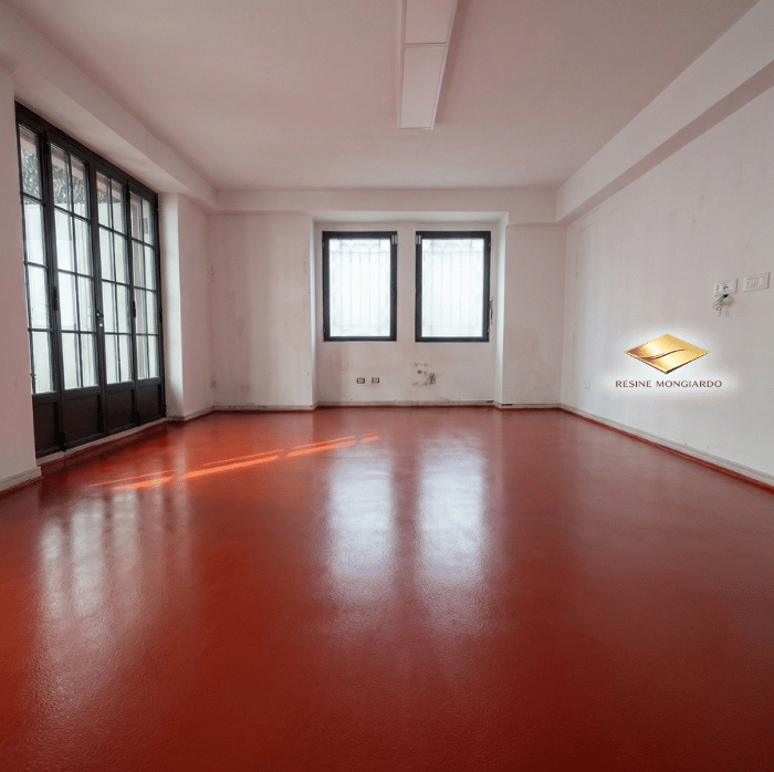 Pavimento in resina per attività commerciale