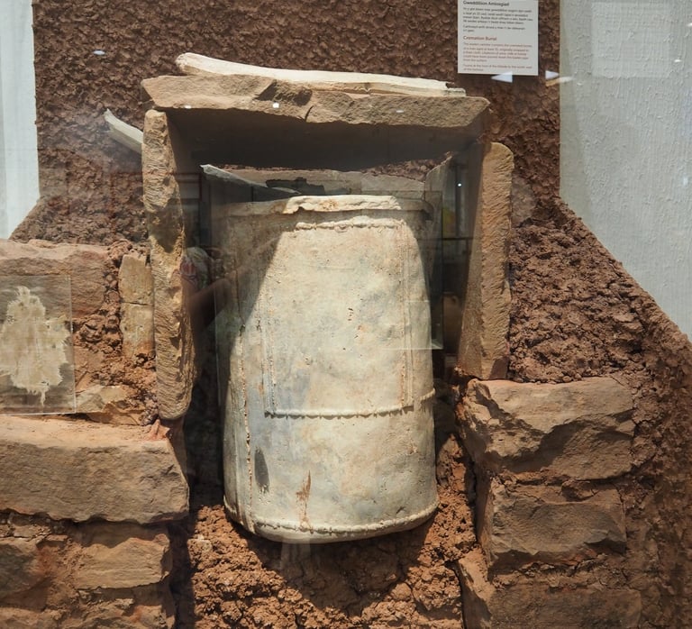 Roman cremation burial in a lead casket, Caerleon