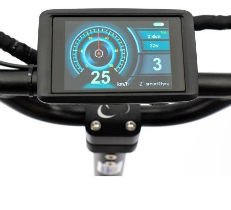 a bicycle with a gps device on it