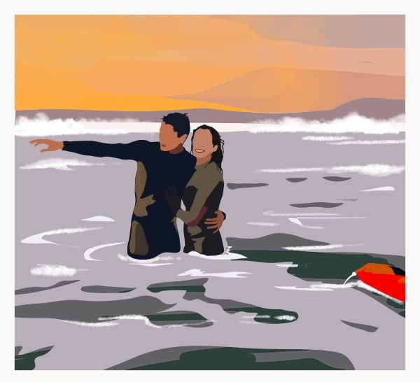 portrait-couple -surf-ocean