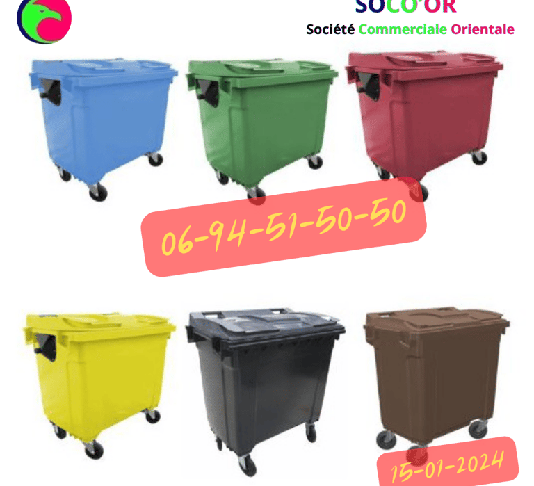 poubelle maroc prix