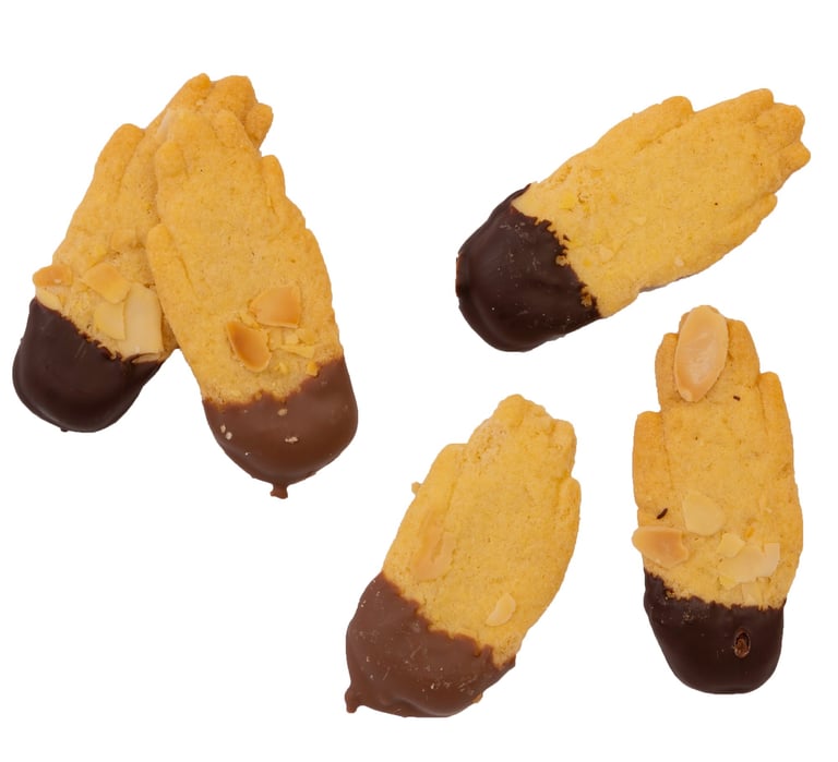 Antwerpse handjes koekjes met chocolade