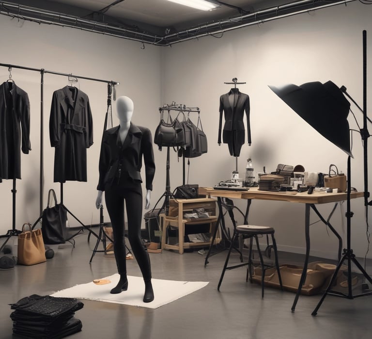 Close-up of a computer screen showing advanced photo editing software with a lingerie image.