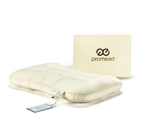 Promeed herbal fiber sleep pillow with breathable OEKO-TEX certified materials for comfortable sleep