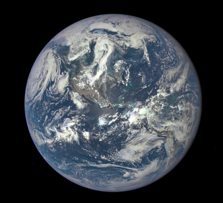 a picture of a planet earth from space