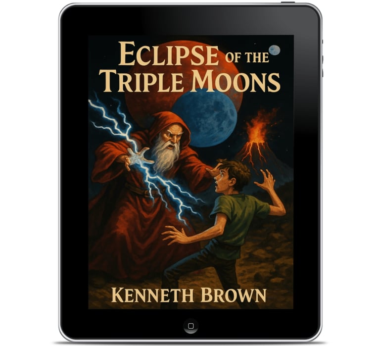 Eclipse of the Triple Moons an exciting action-adventure YA fantasy story