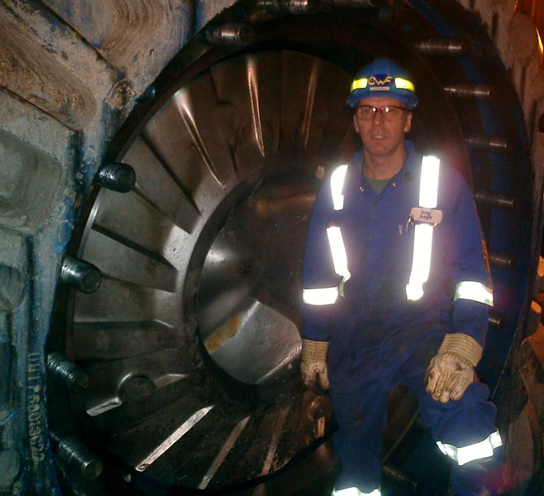 Author on the tools.