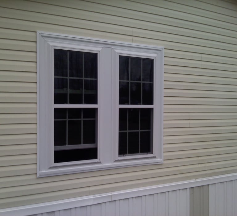 double hung new construction window installation